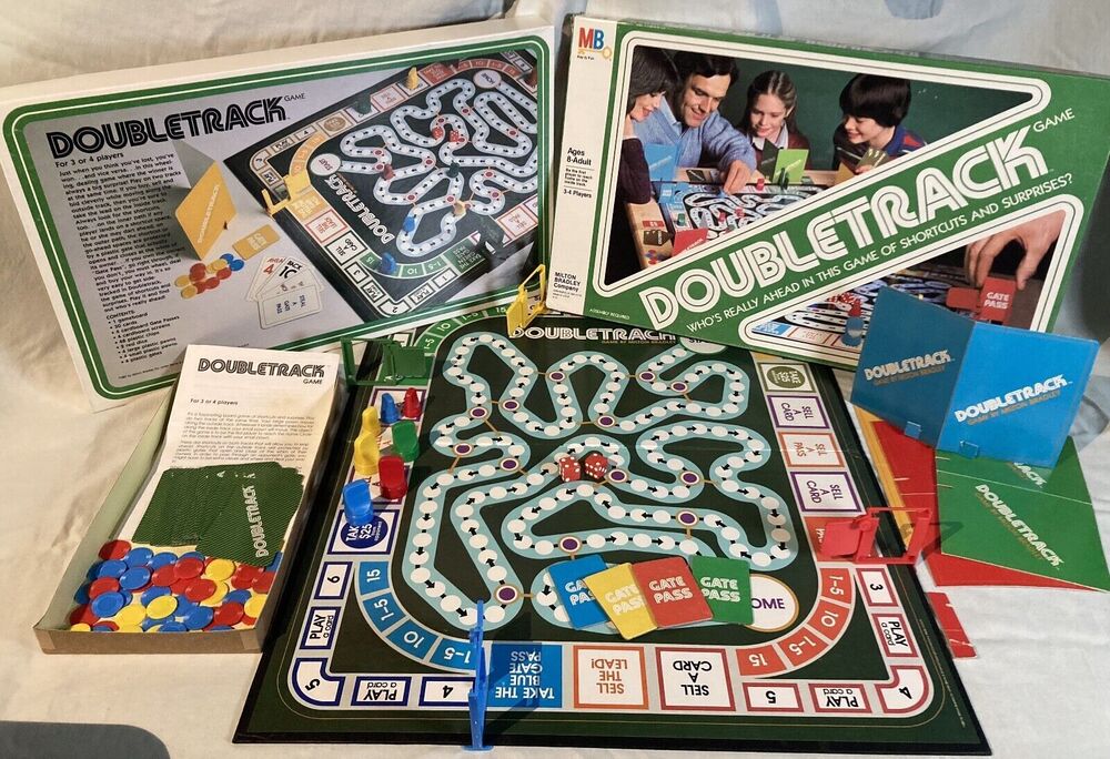 DoubleTrack (1981) Milton Bradley Board Game